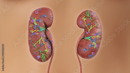 UTI Kidneys Urethra Bladder Female Anatomy