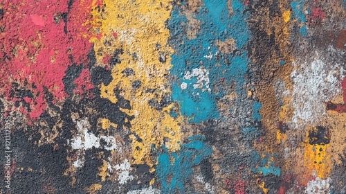 Abstract grunge background inspired by old concrete walls, featuring a stylistic seamless metal texture with scratches and chaotic elements