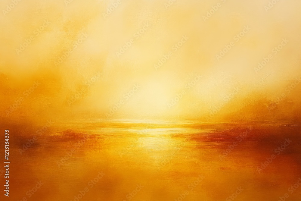 Obraz premium Golden Abstract Sunrise Over Water