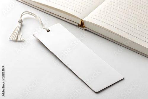 Bookmark mockup, ideal for showcasing branding, custom text, or illustrations. photo