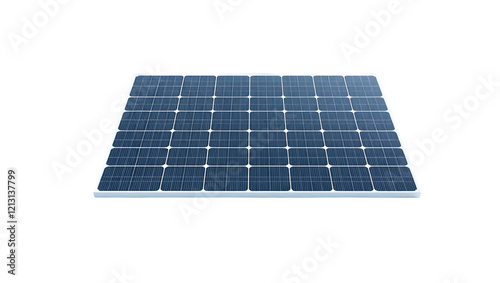 flat solar panel isolated on a clean white background, an innovative and sustainable solution for renewable energy systems and environmentally friendly power	