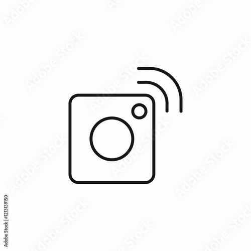 door bell ring icon sign vector