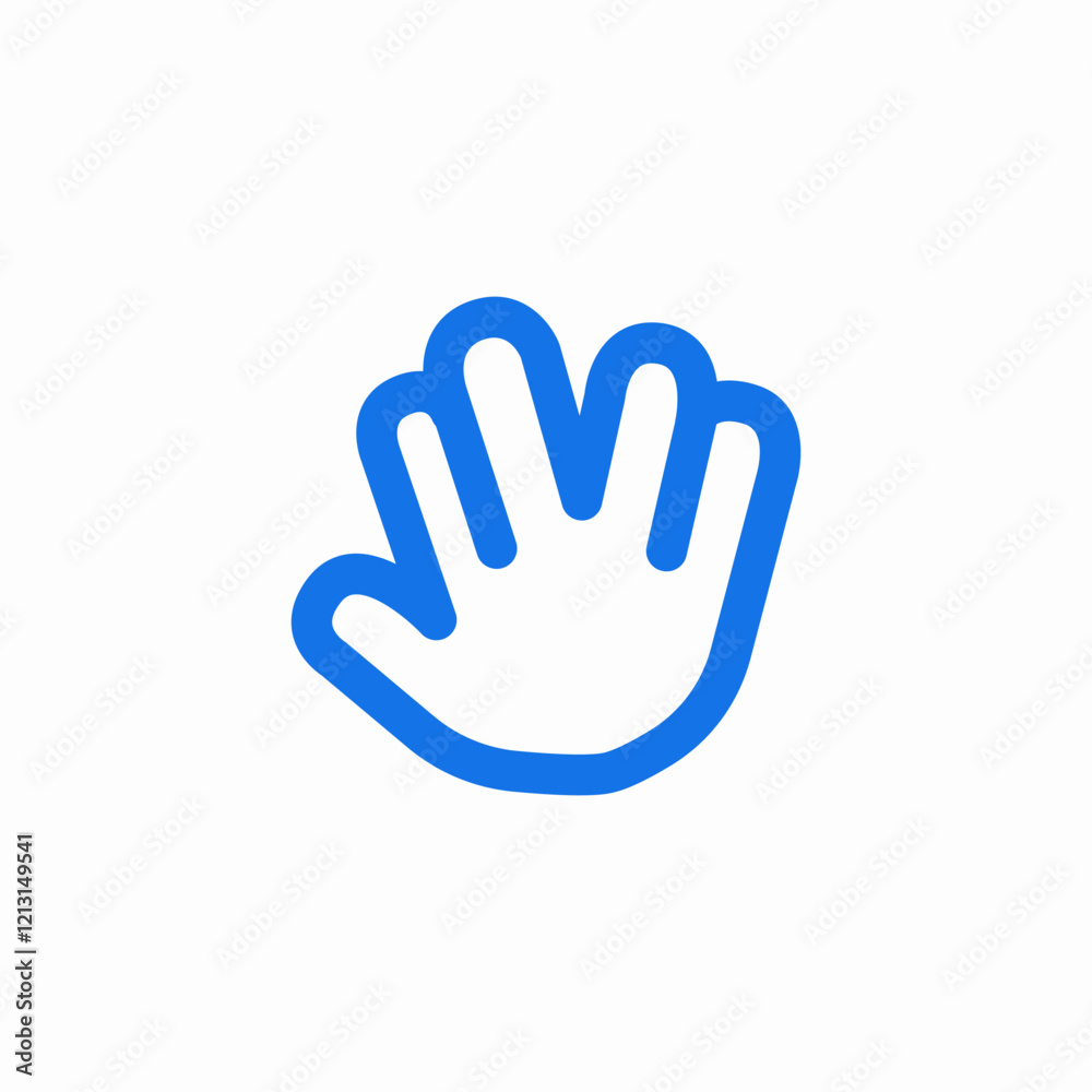 v hand gesture icon sign vector v hand gesture icon sign vector