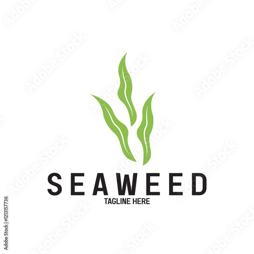 Seaweed vector logo icon vector illustration template design