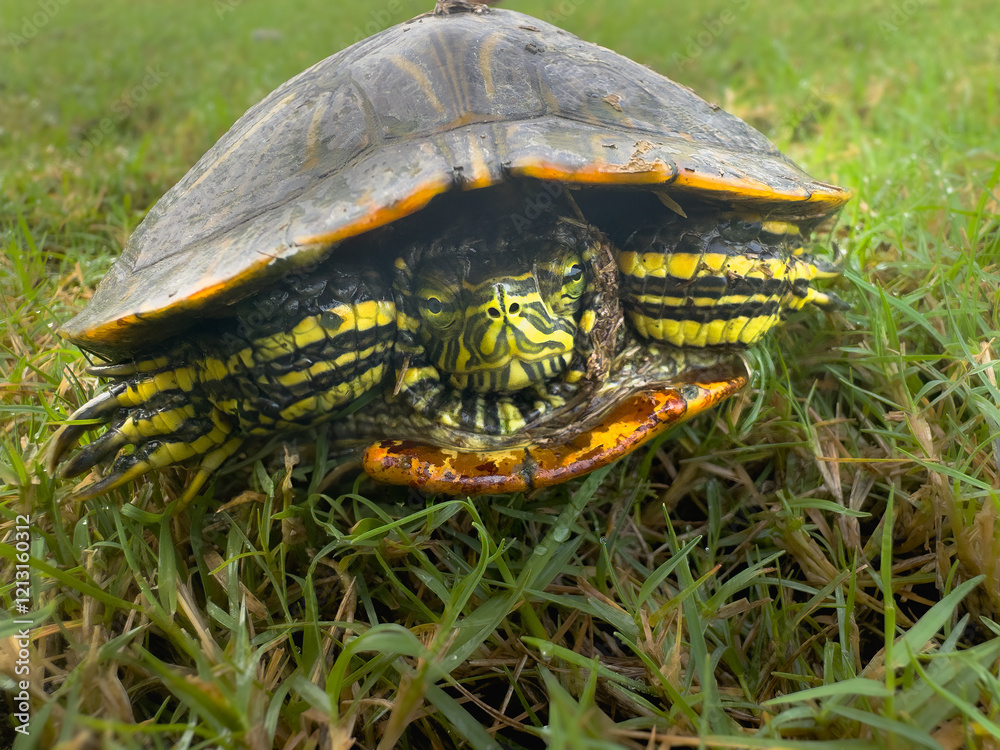 Obraz premium turtle on grass