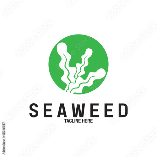 Seaweed vector logo icon vector illustration template design