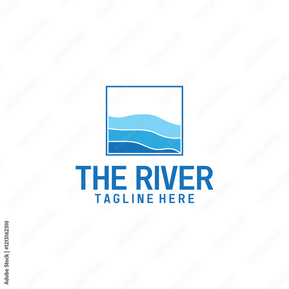 river logo icon vector illustration template design river logo icon vector illustration template design