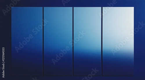 quadriptych pattern in blue tones photo