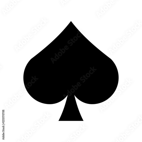 Pikes icon. Spades card icon