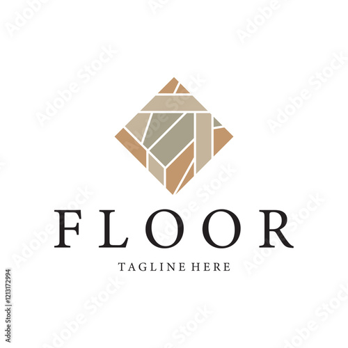 floor logo design icon vector illustration template