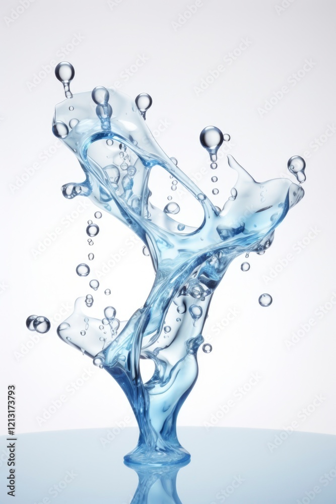 Abstract water splash white background Abstract water splash white background