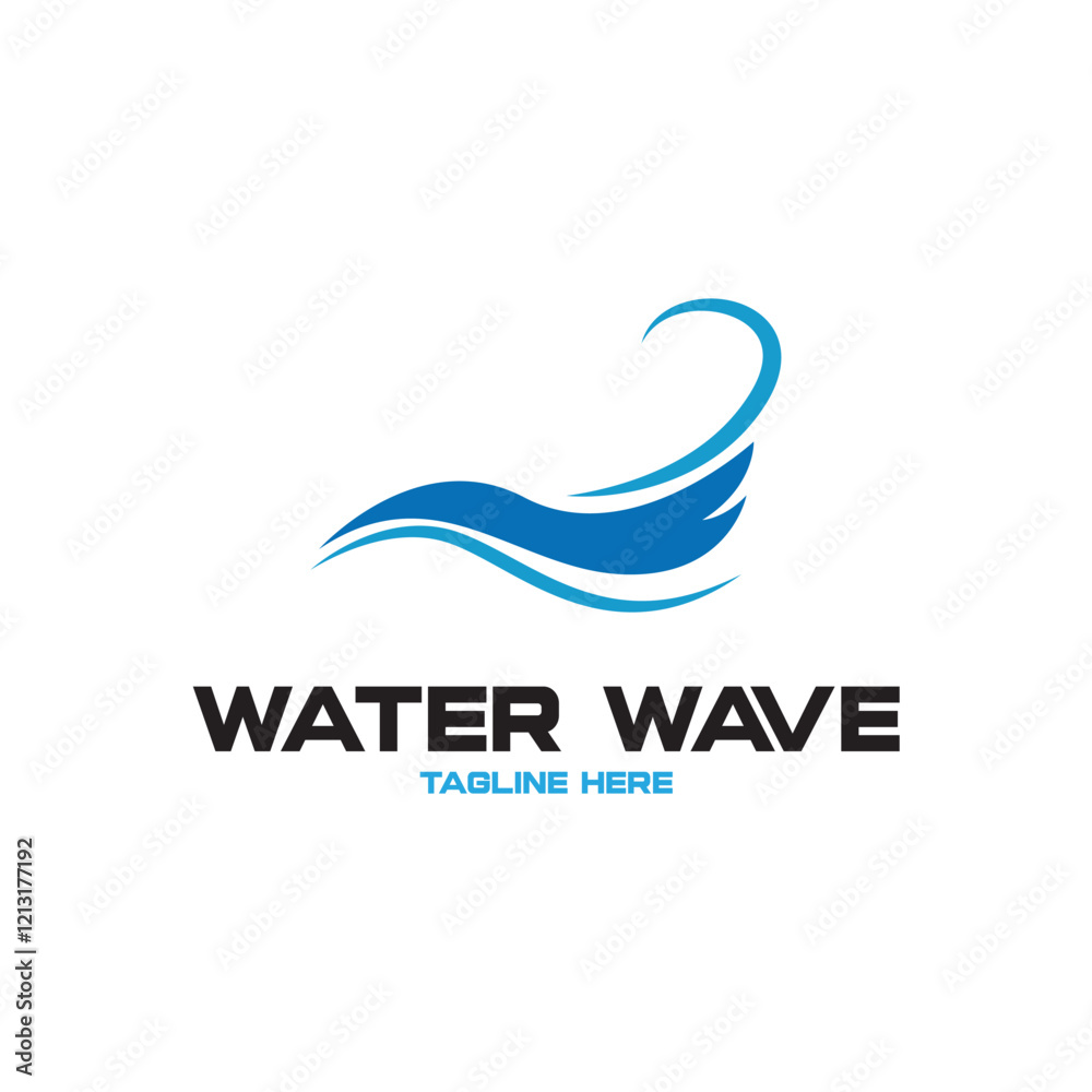 Water wave icon vector Water wave icon vector