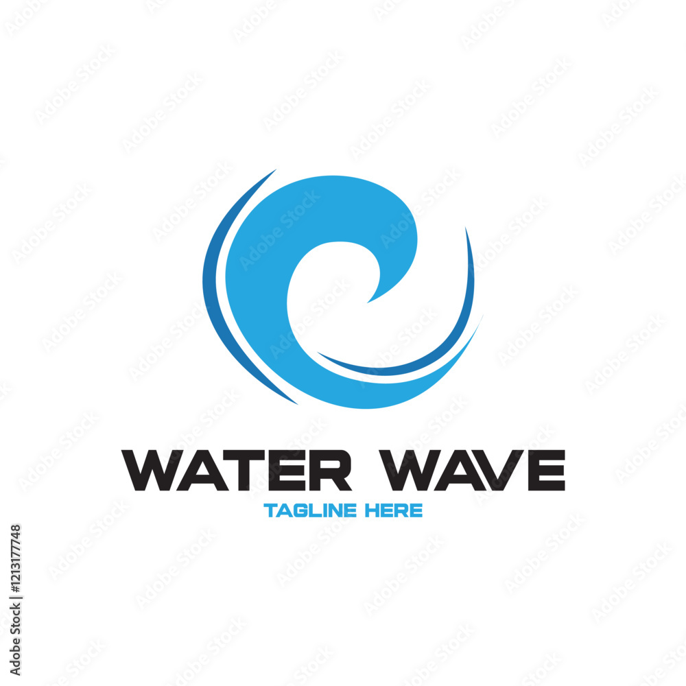 Water wave icon vector Water wave icon vector