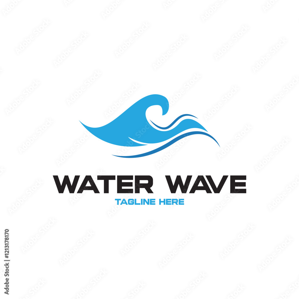 Water wave icon vector Water wave icon vector