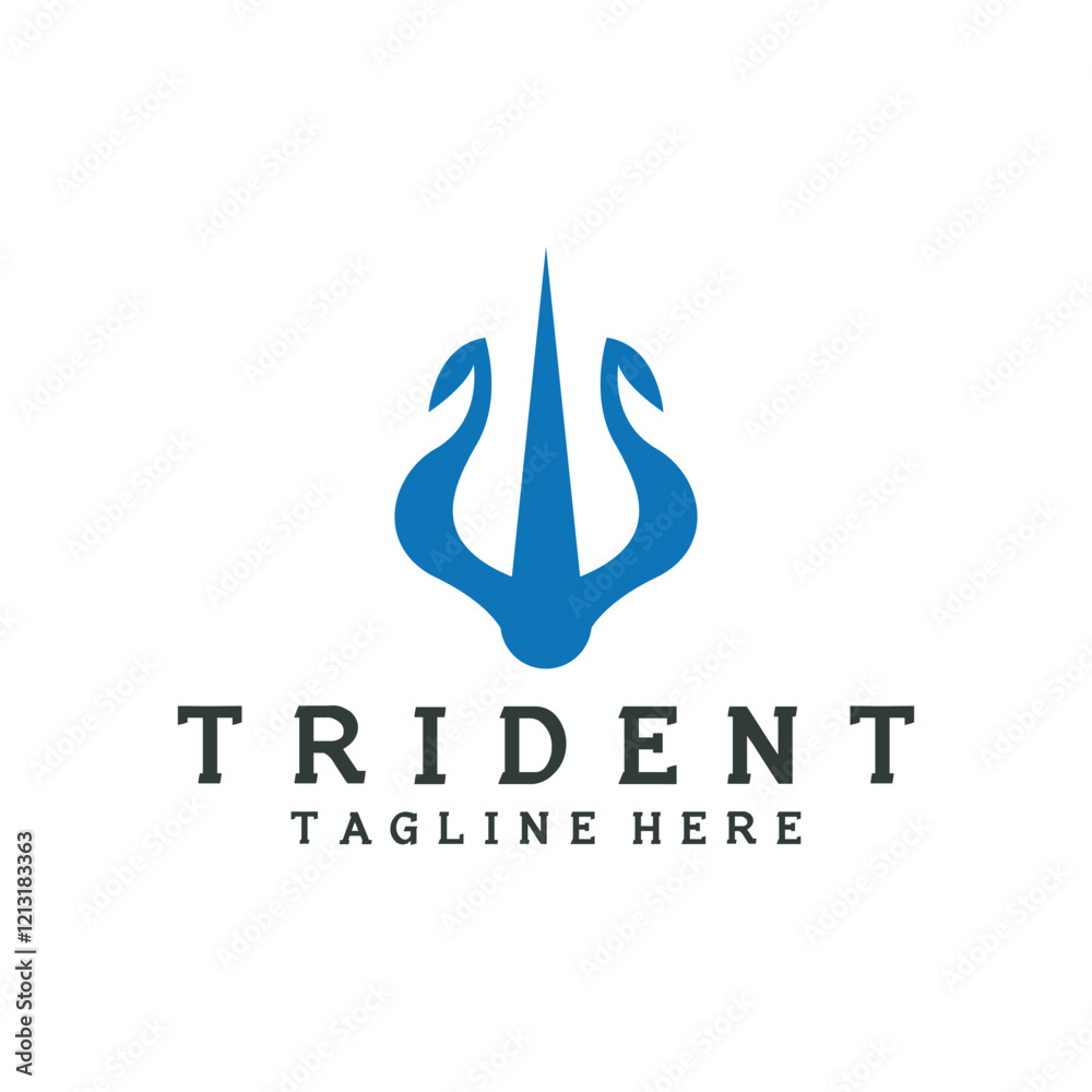 trident logo poseidon icon vector illustration template design trident logo poseidon icon vector illustration template design