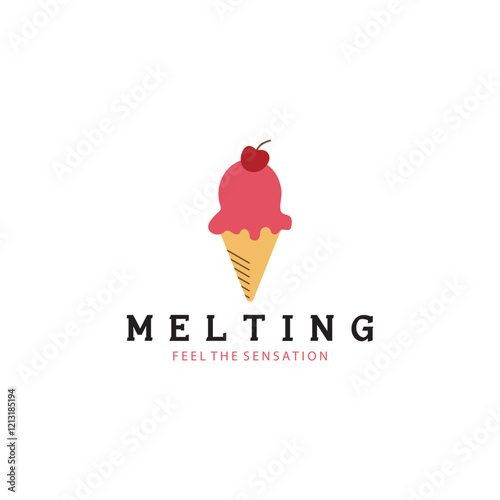 ice cream logo vector ilustration design