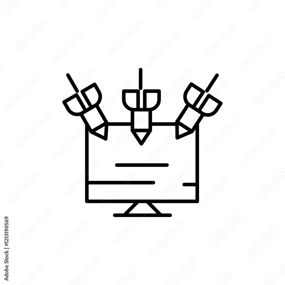 Ddos icon black and white vector sign Ddos icon black and white vector sign