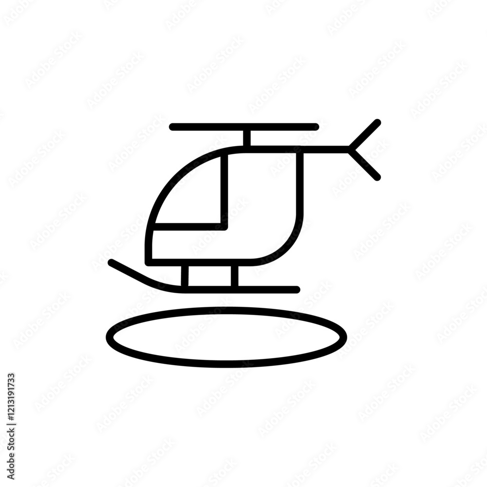 helicopter helipad icon black and white vector sign helicopter helipad icon black and white vector sign