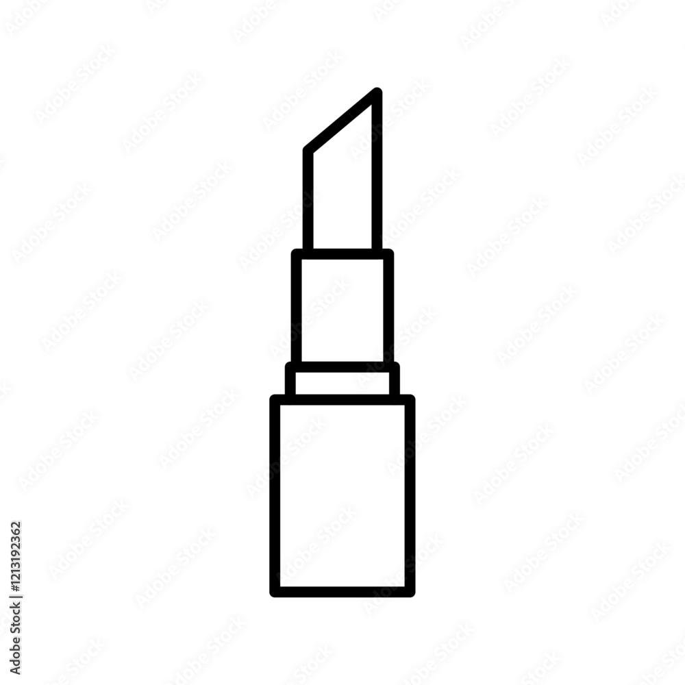 Lipstick icon black and white vector sign Lipstick icon black and white vector sign
