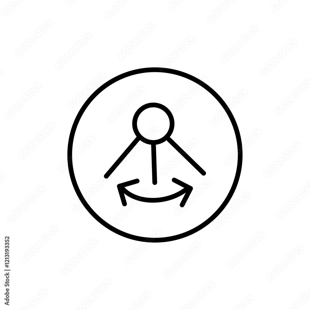 Oscillation icon black and white vector sign Oscillation icon black and white vector sign