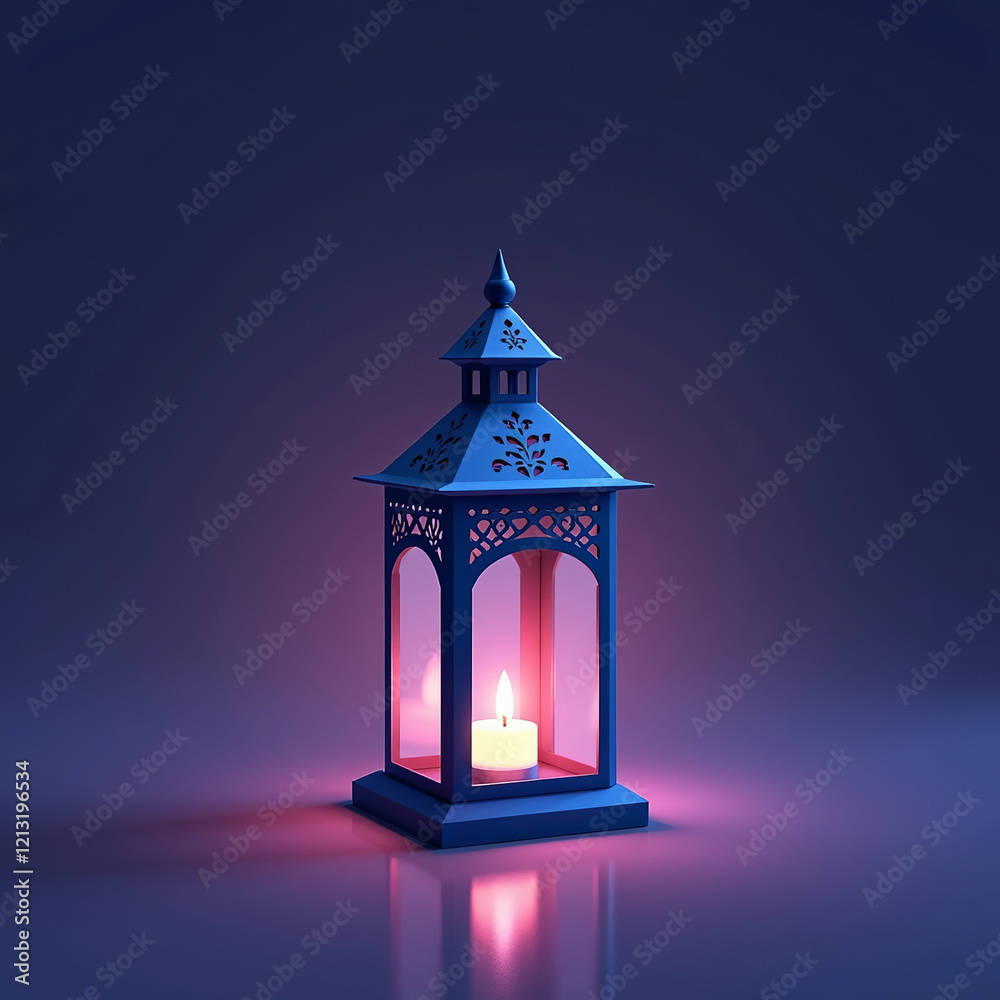 Fototapeta premium The Spirit of Ramadan A Lantern's Glow 13