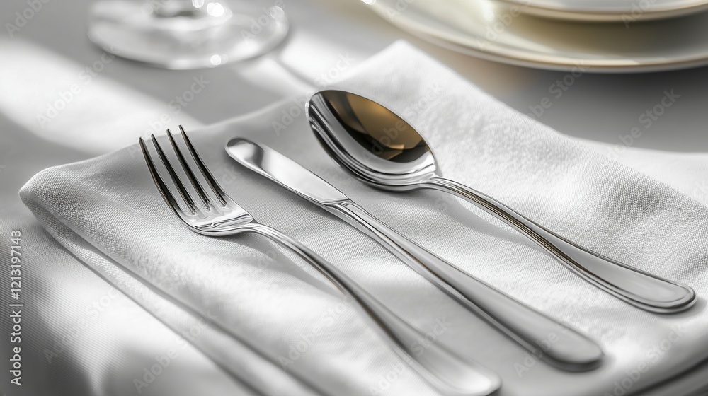 Minimalist Brushed Stainless Steel Cutlery Set Minimalist Brushed Stainless Steel Cutlery Set