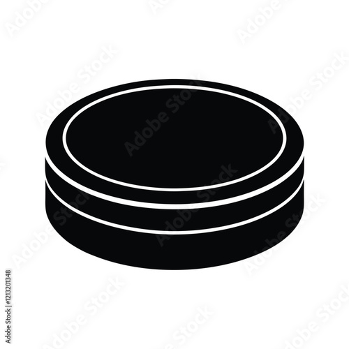 A hockey puck vector illustration