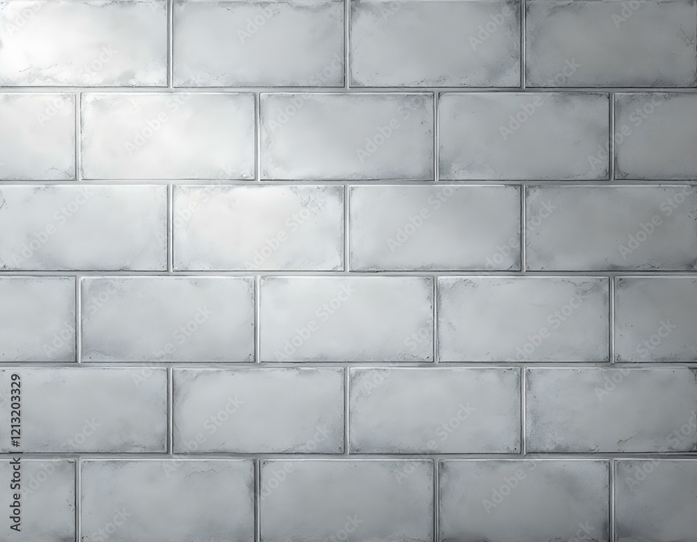 Fototapeta premium Textured White Subway Tile Background