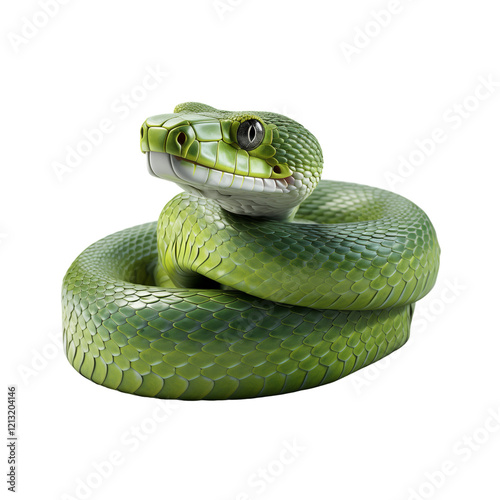 Snake Isolated On Transparent Background	