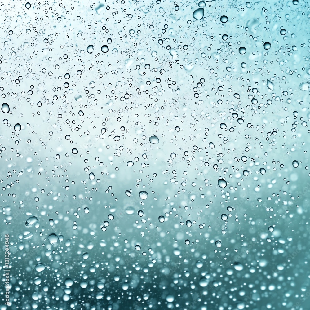Abstract background of water droplets on glass, cool blue tones. Abstract background of water droplets on glass, cool blue tones.