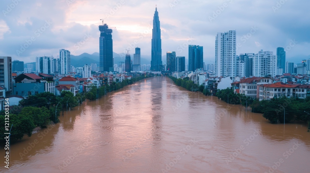 Fototapeta premium Community Resilience in Urban Areas: Programs and Initiatives to Support Recovery After Natural Disasters