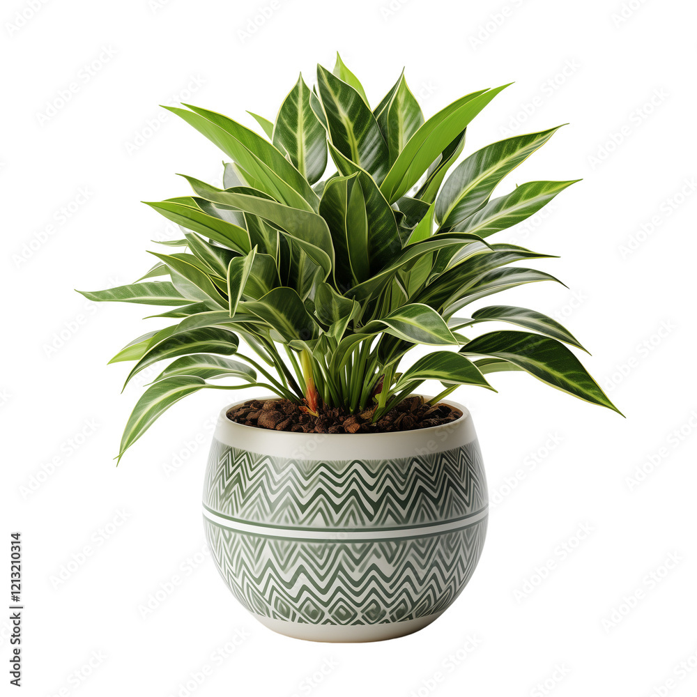 Pot Plant Isolated On White Background Pot Plant Isolated On White Background