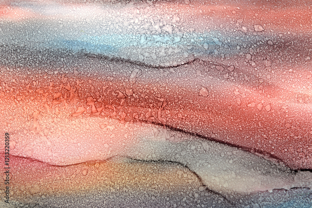 Fototapeta premium bright art background of multi-colored stains with dry drops
