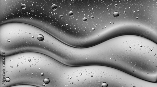 Wallpaper Mural Abstract water drops textured grey toned black and white background with copy space for elegant premium business banner, poster, card decoration Torontodigital.ca