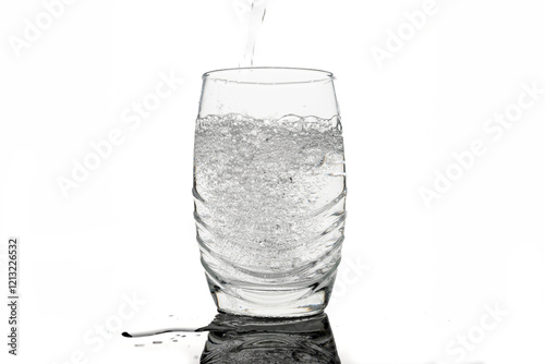 Sprudelwasser im Glas photo