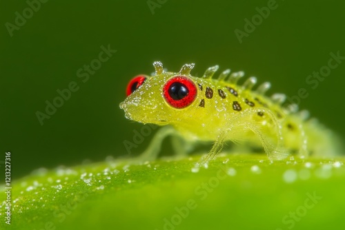 lemon tetra (Hyphessobrycon pulchripinnis) placed individually in a fish tank photo