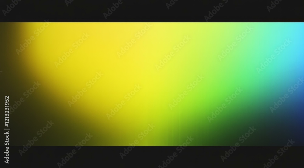 Vibrant spectrum of color fading from yellow to green to blue in a gradient Vibrant spectrum of color fading from yellow to green to blue in a gradient