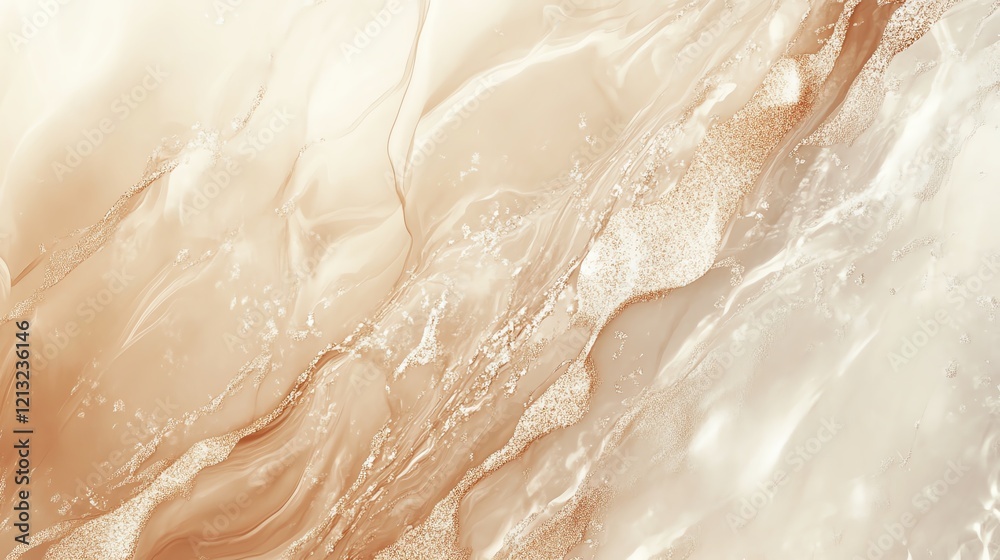 Obraz premium Abstract beige and white marble texture. Elegant, flowing design. Perfect for background.
