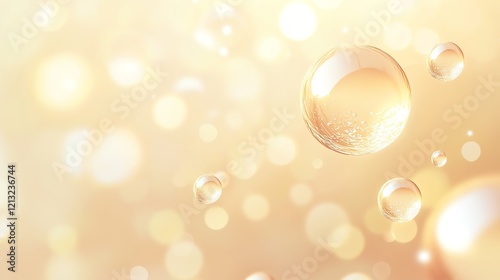 Warm champagne gradient background with a soft glowing finish, wide seamless flow, matte and luxurious