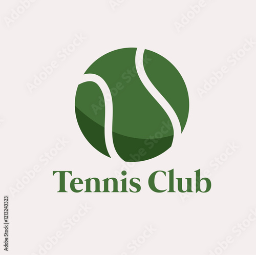 tennis logo, tennis club, sport ball