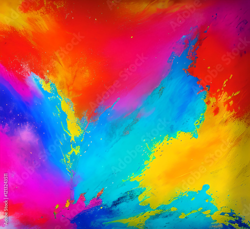 Wallpaper colorful design, shapes and textures, color background.Modern abstract bright amazing Vibrant abstract waves in purple color, modern design poster background, Generative AI