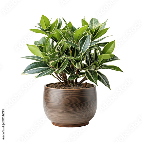 Pot Plant Isolated On White Background	