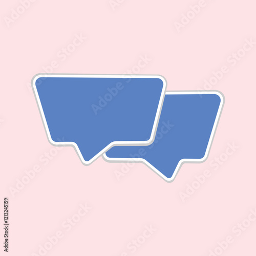 Speech bubble icon . Chat bubble icon. Speech bubble icon. Chat symbol. Flat design style eps10. Design illustration element with comic design themes, clouds and speech bubbles