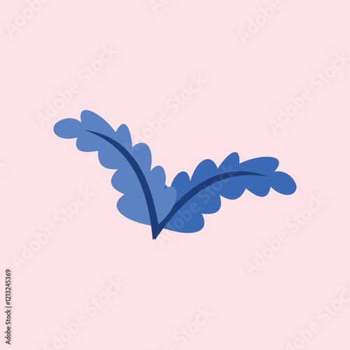 Illustration Graphic of Leaves. Perfect to use for Technology Company. cute flower petal nature icon illustration eps 10.