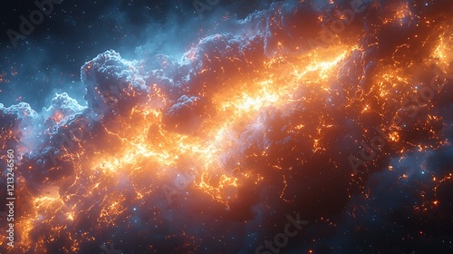 Lighting effects lightning and thunderbolts, radiating a powerful glow.
