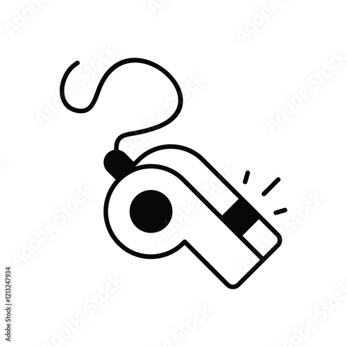 Whistle  vector icon