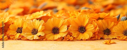 Marigold Flowers Isolated for Traditional Festival Decorations