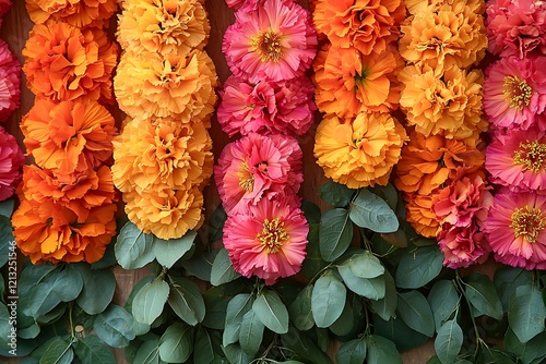 Marigold Garland for Indian Festival Celebrations