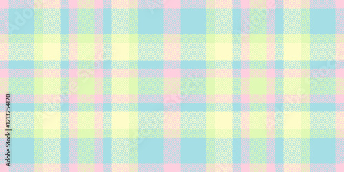 Weave background vector tartan, pop texture check fabric. Britain seamless textile pattern plaid in light and lemon chiffon colors.