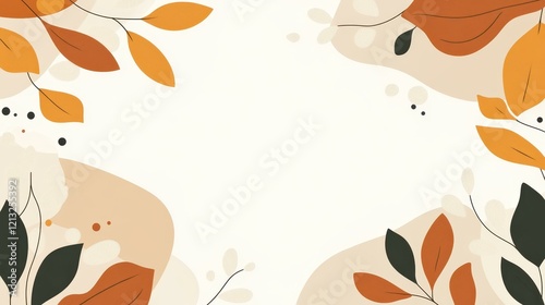 Elegant minimal abstract design featuring soft earth tones and organic shapes, perfect for modern wall art and home decor.